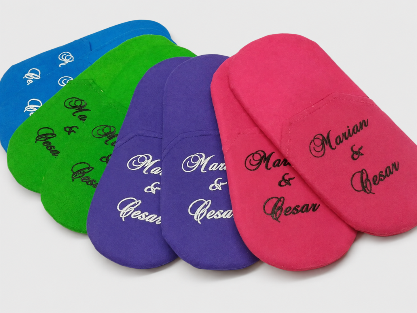 Pantuflas Bordadas para Boda